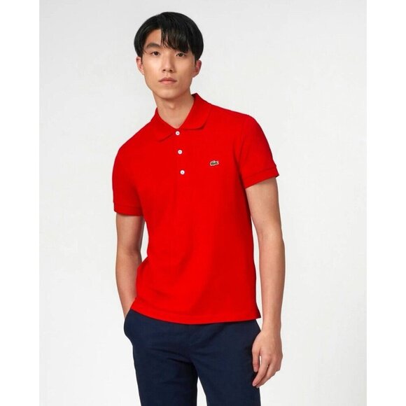 Lacoste Polo Shirt Short Sleeve Red SZ XL - Picture 5 of 16